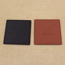 Displayed Image Square Leather Drink Coasters