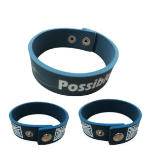Silicone Wristbands with Button Lock