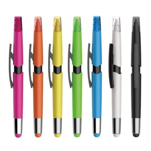 Multi Function Colored Plastic 3 in 1 Ballpoint Pen
