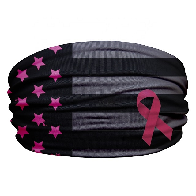 Displayed Image Breast Cancer Awareness Sweatband