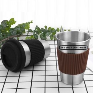 Stainless Steel Coffee Cup with Lid 16oz