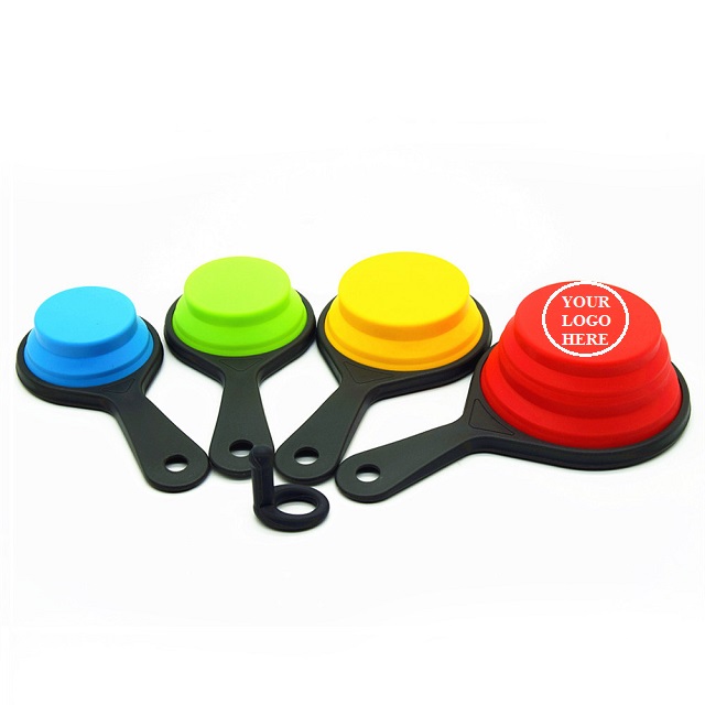 Displayed Image Silicone Collapsible Measuring Cups
