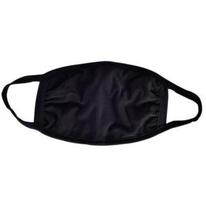 3-Ply Black Cotton Mask Blank (Sea Shipping)