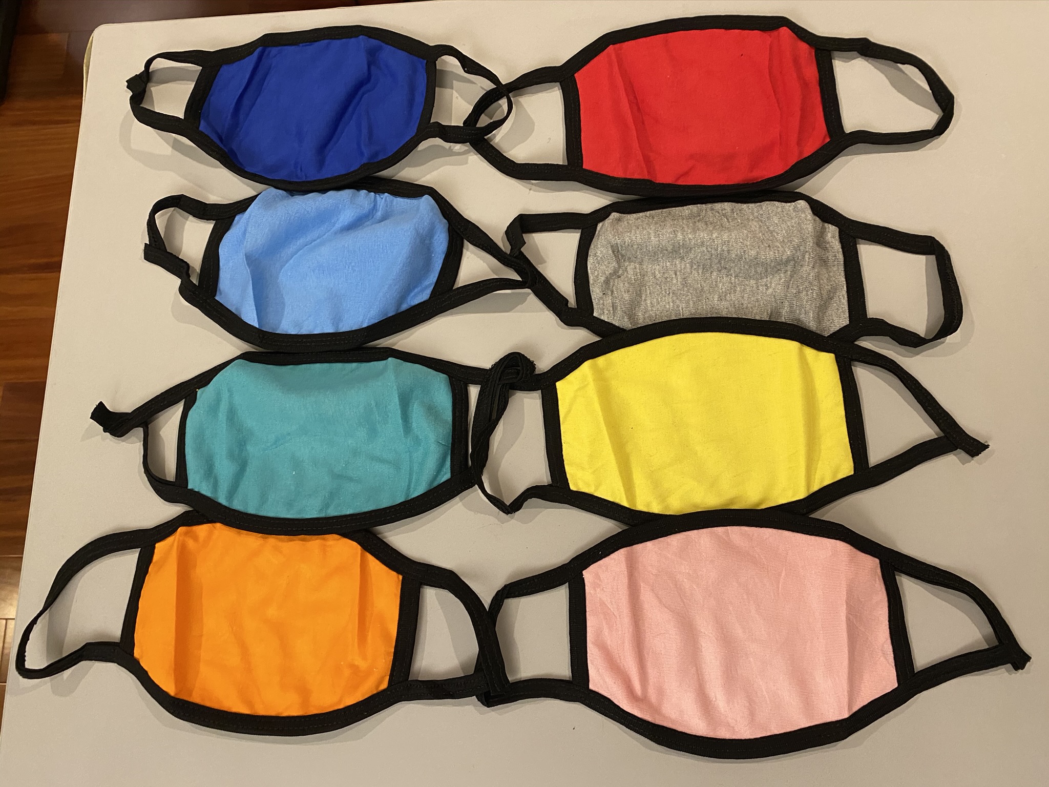 Displayed Image Colored Cotton Face Mask