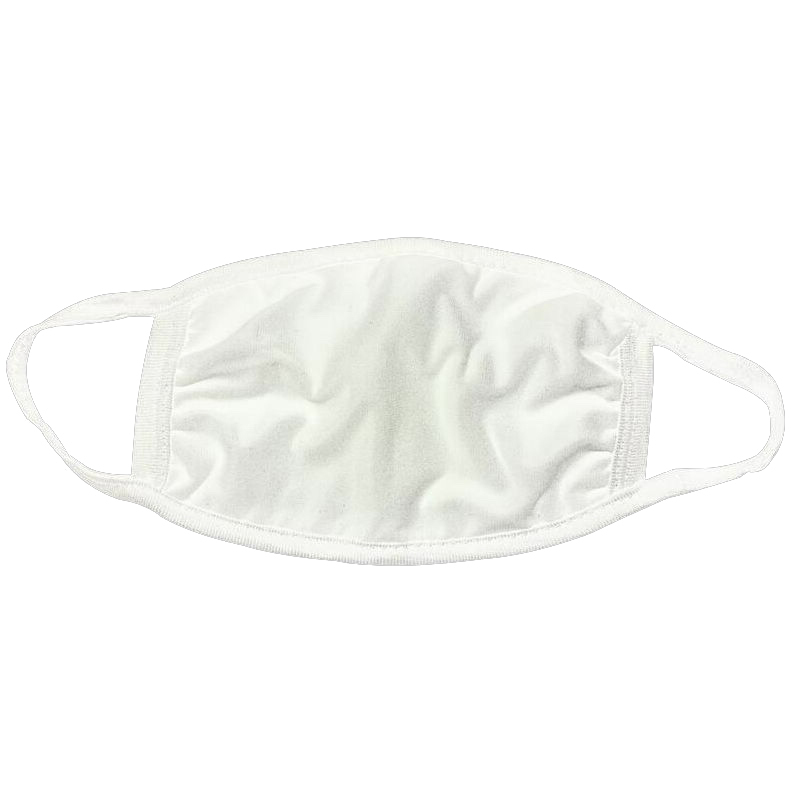 Displayed Image White Cotton Custom Face Mask (Sea Shipping)