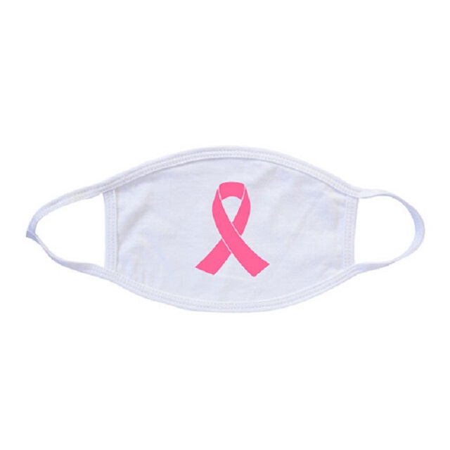 Displayed Image Breast Cancer Awareness 2-Ply Cotton Face Masks