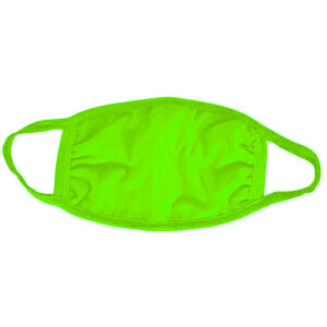 Neon Green Cotton Face Mask