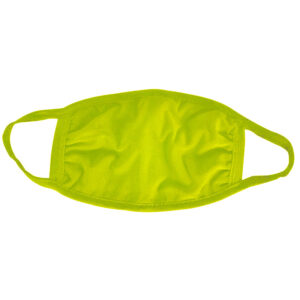 Lime Green Cotton Face Mask