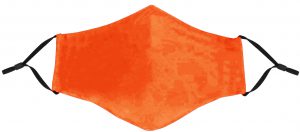 Orange Face Mask with Adjustable Ear Loops