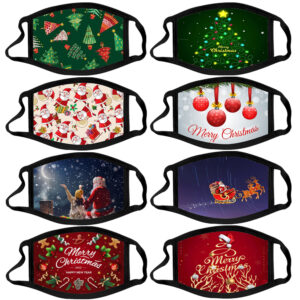 Christmas Polyester Face Mask Full Color