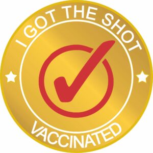I GOT THE SHOT Vaccinated Lapel Pin